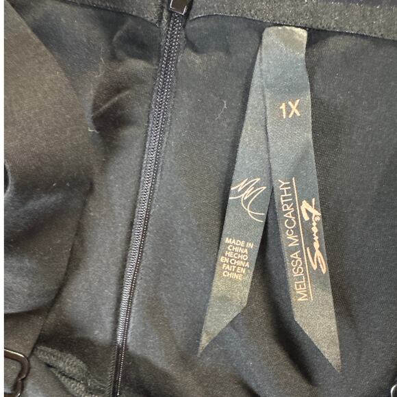 Melissa McCarthy Seven7 Black Convertible Sleeveless Fitted Dress Women 1X - Picture 6 of 8